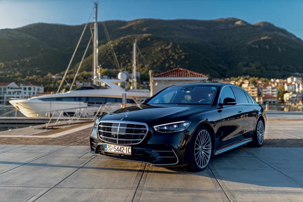 This is photo of a Mercedes S-Class at Portonovi marine