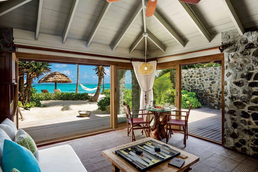 This is photo of a Petit St. Vicent room