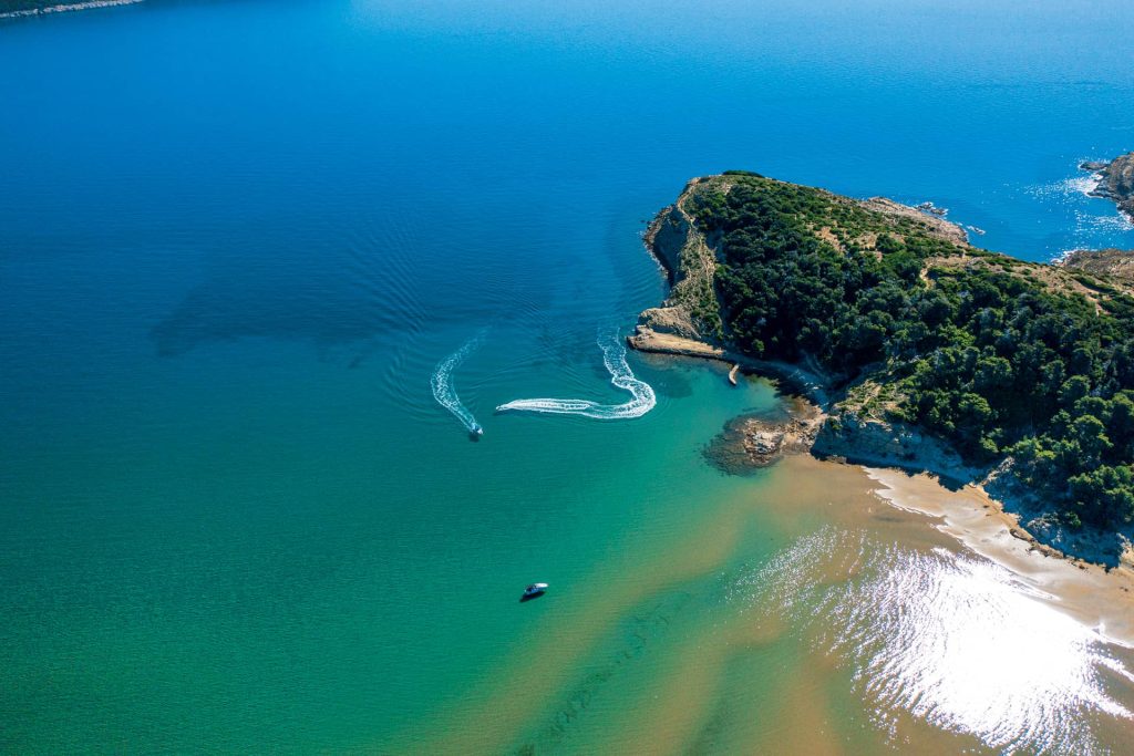 This is photo of bays around Rab