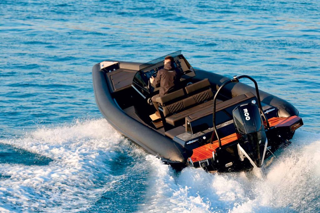 This is photo of a Technohull T7 cruising