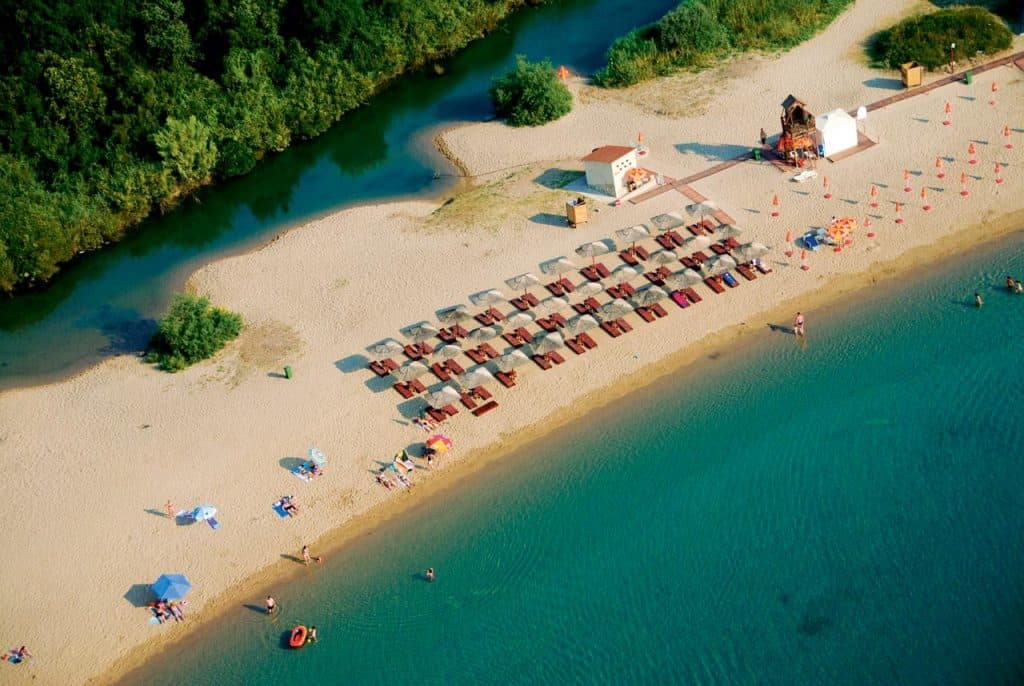 Sandy beach, Montenegrin Coast