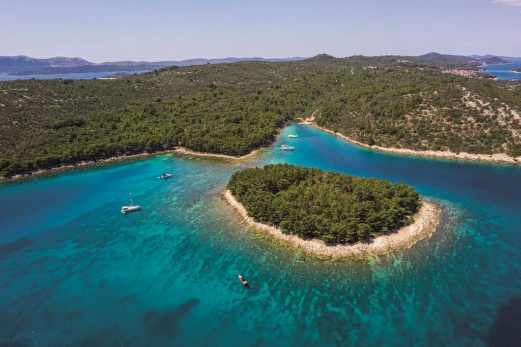 Veli Vodenjak Cove, zadar sailing route