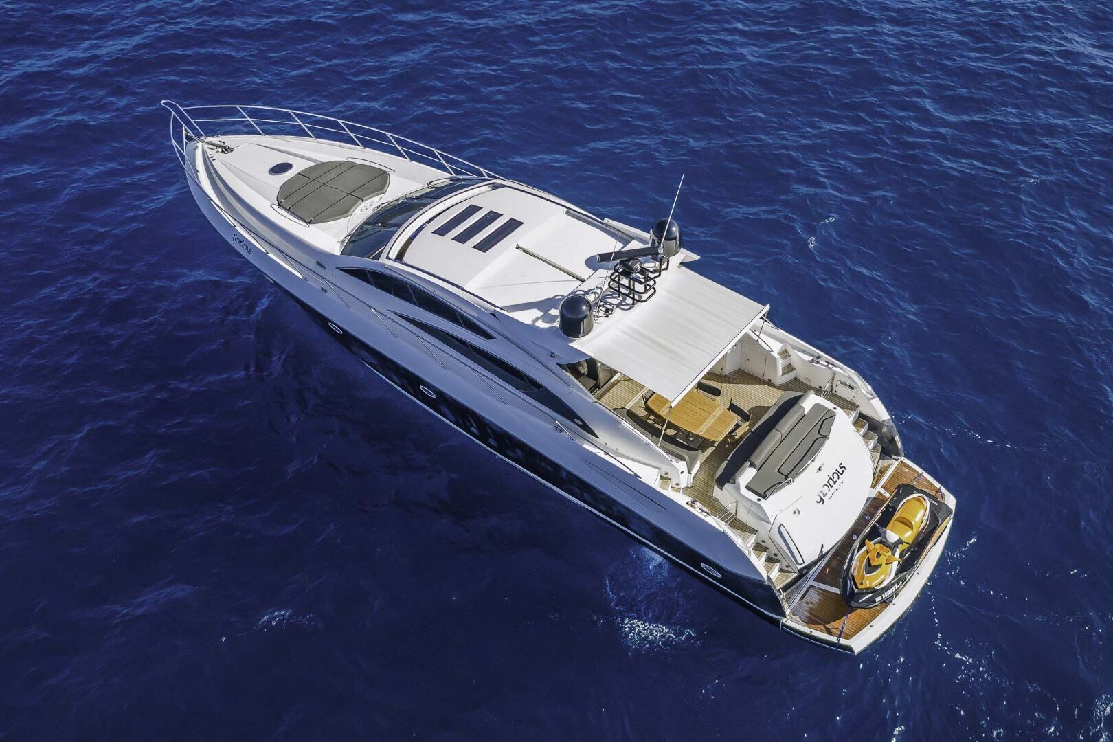 Luxury yacht Glorious external view