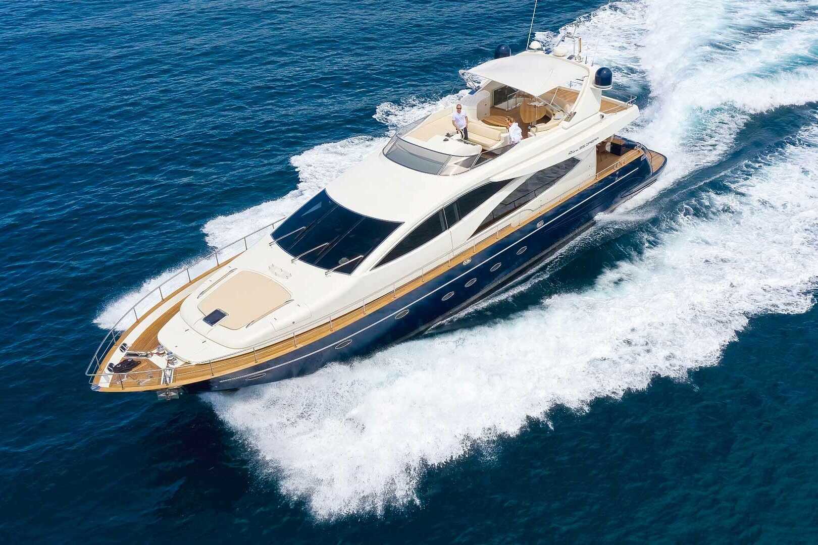 Luxury yacht Riva 85 ‘888’ running