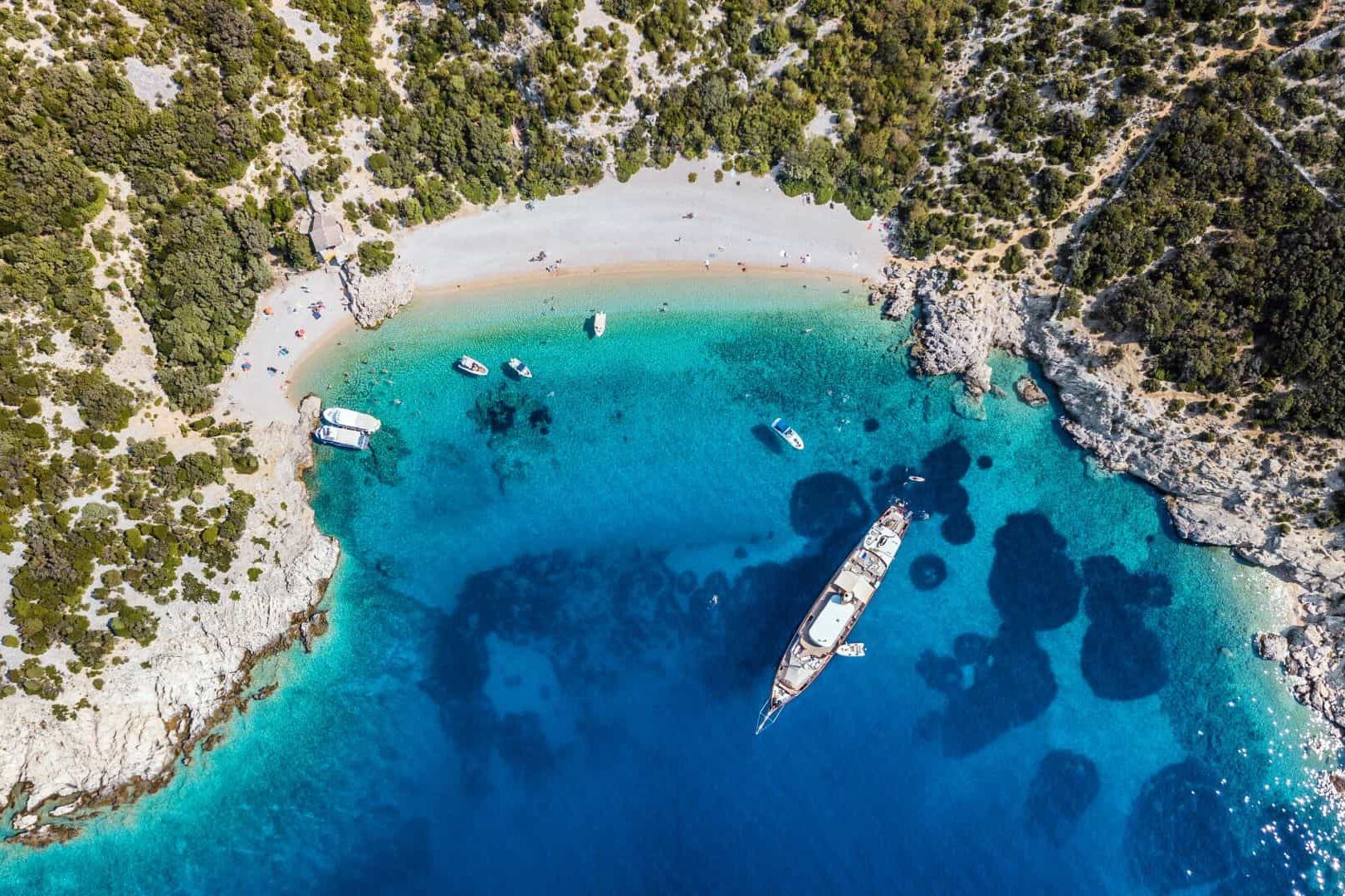 island cres charter yacht sveti ivan beach
