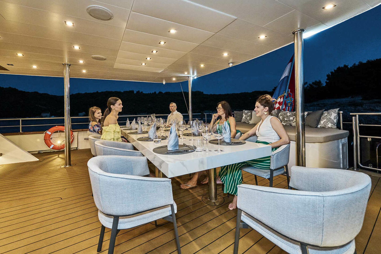 Dalmatino main deck aft dining