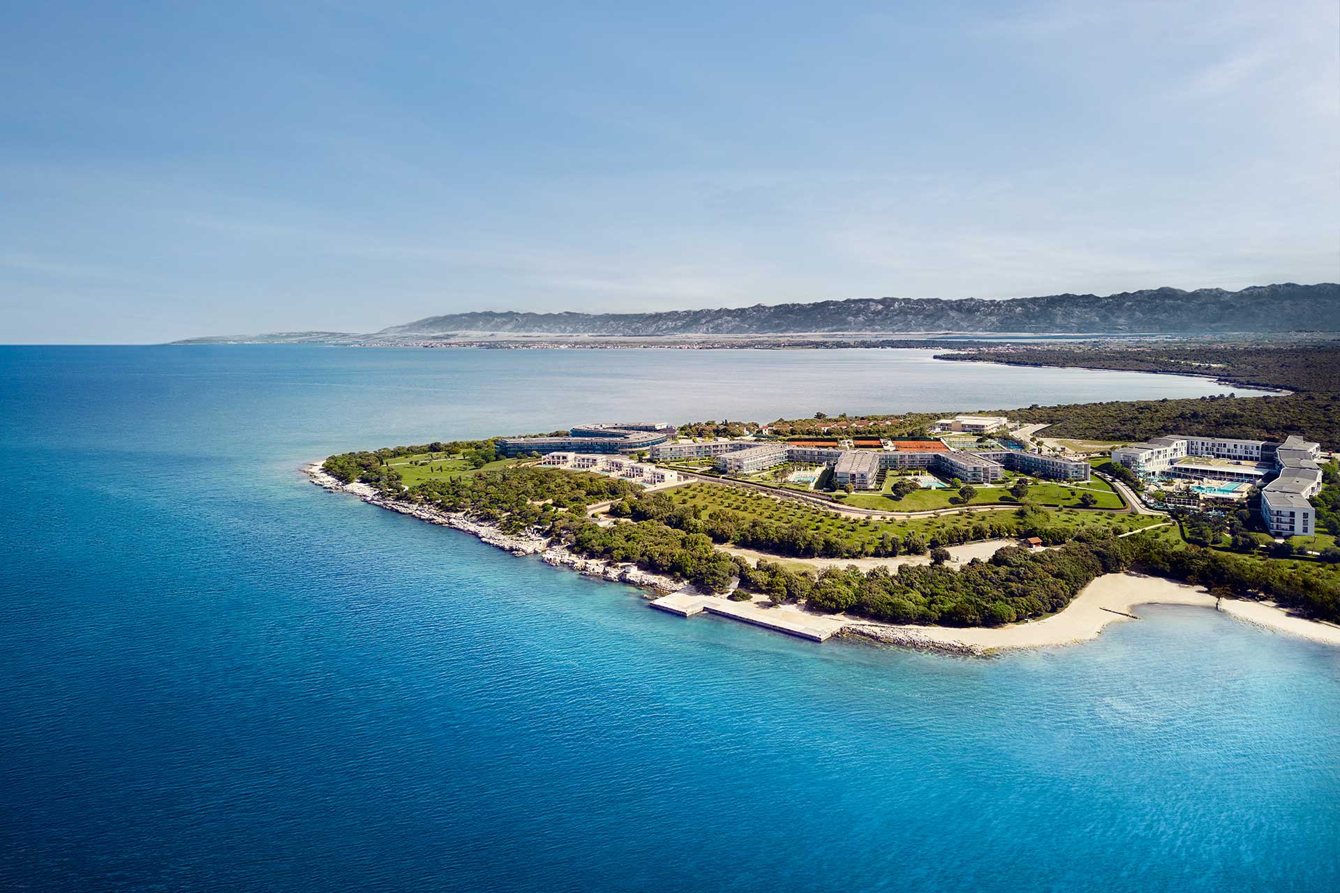 falkensteiner resort punta skala aerial view