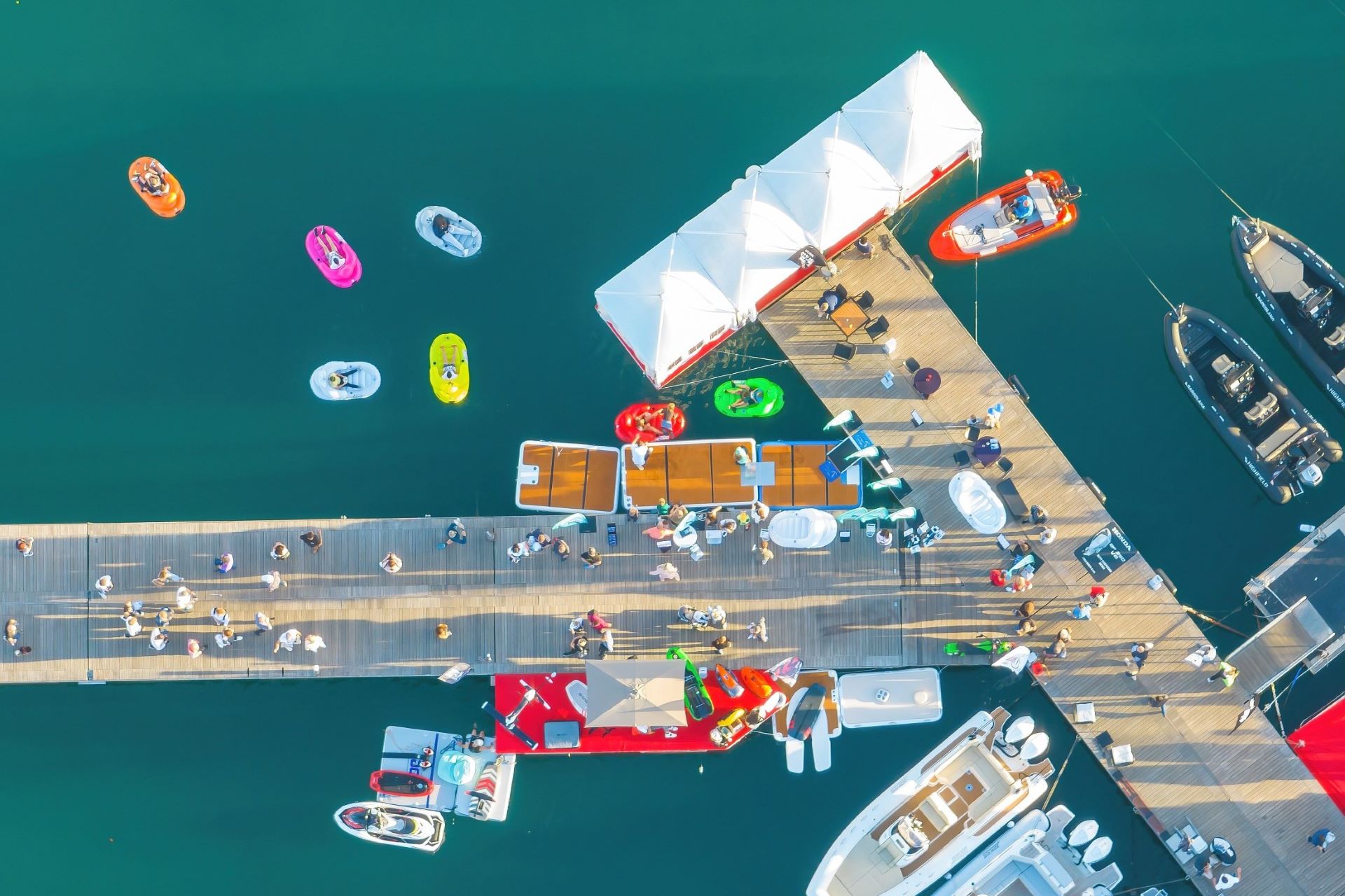 Panoramic view of Biograd Boat Show 2023