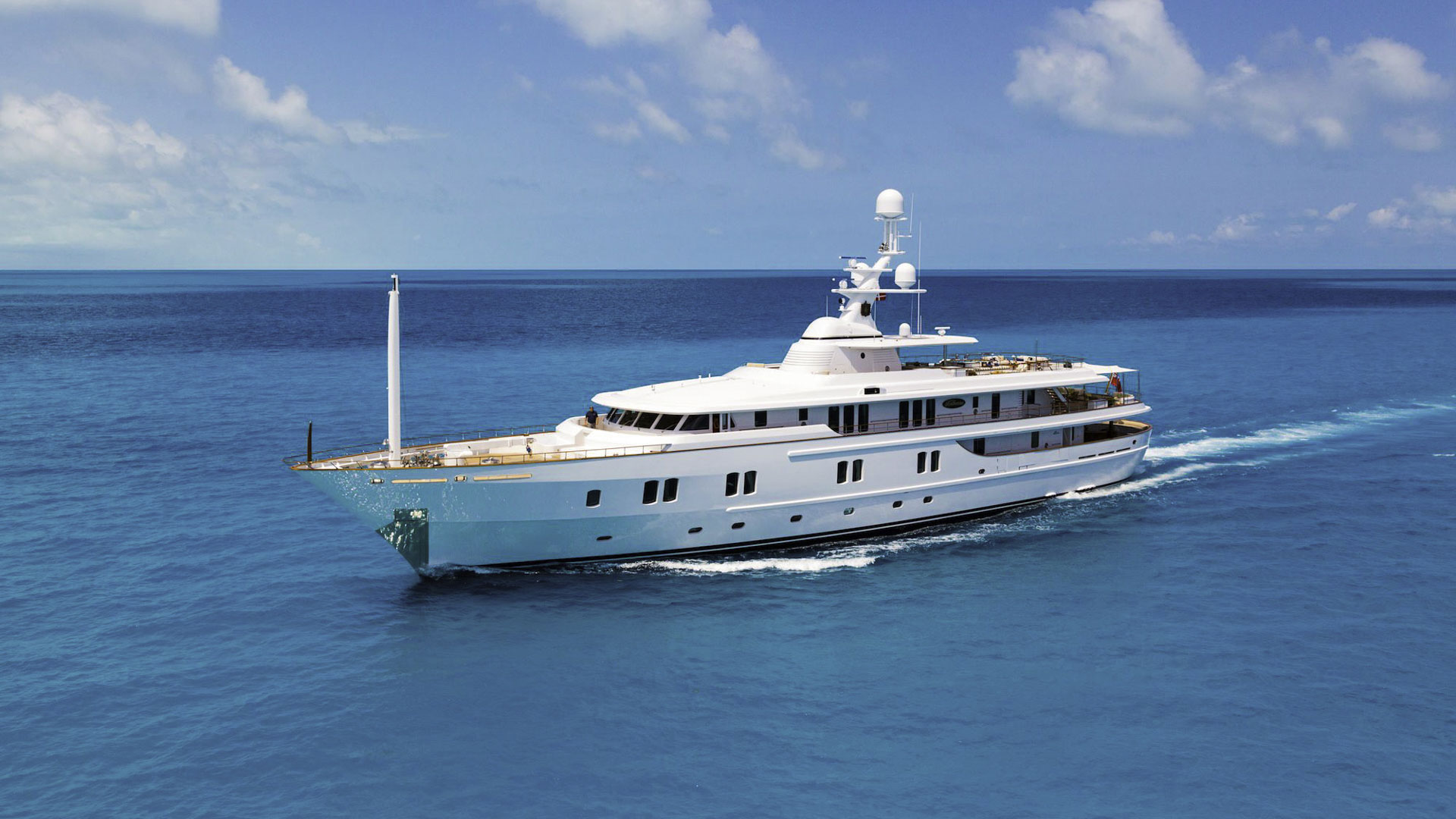 Luxury yacht Katharine external view