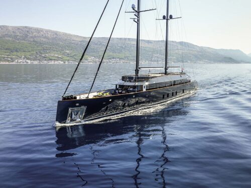 Luxury sailing yacht Scorpios external photo