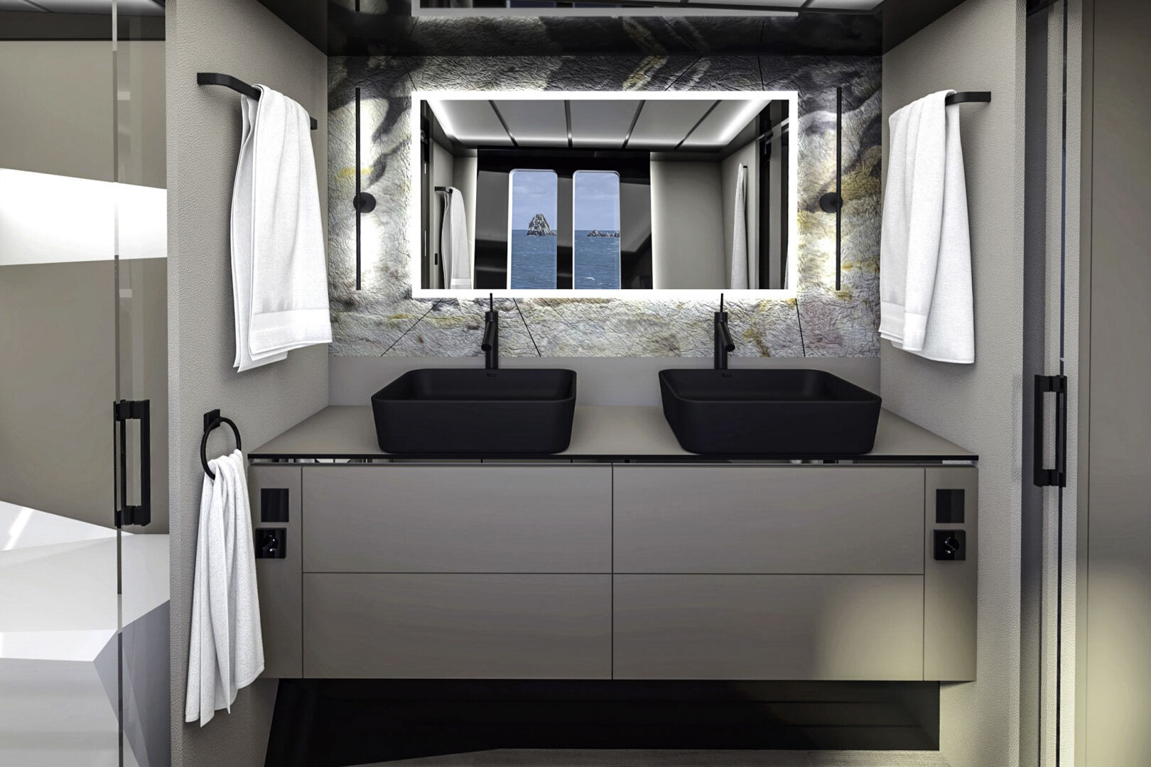 Wave 60 bathroom close view