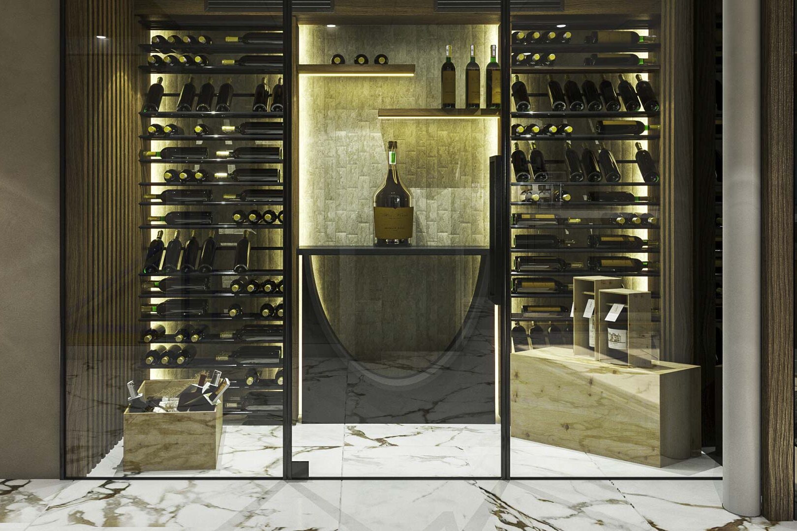 Excellence Adria salon wine cellar