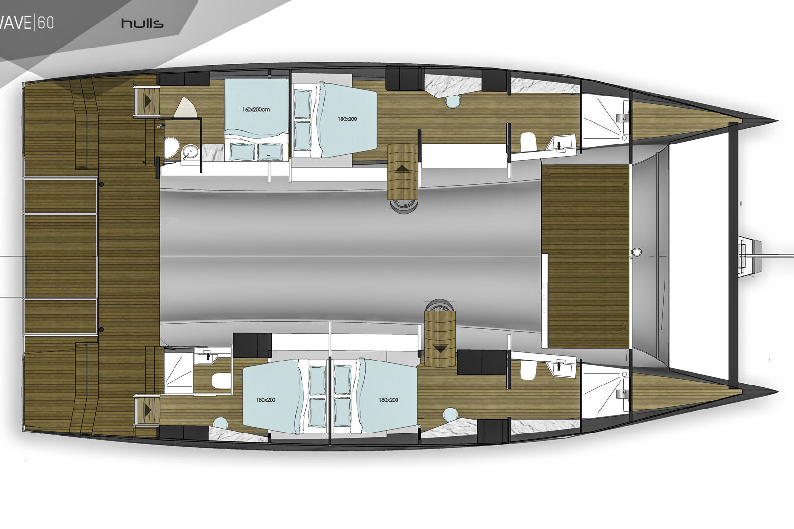 Wave 60 layout lower deck