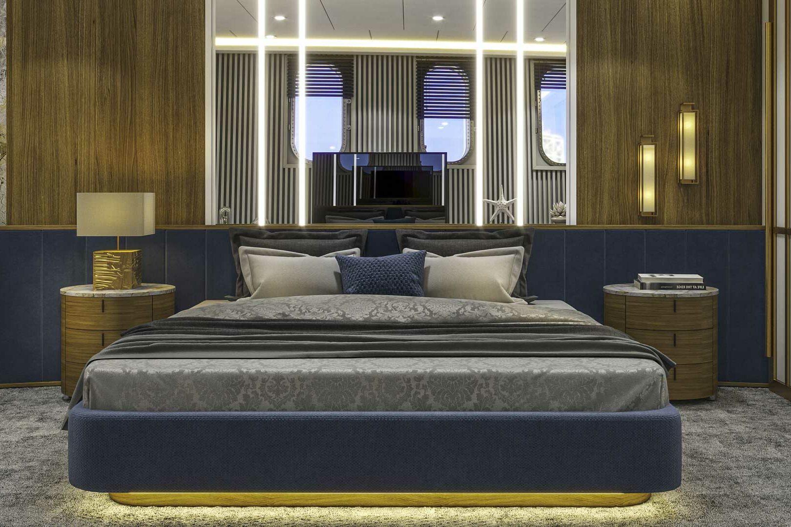 Excellence Adria 3. Master bed